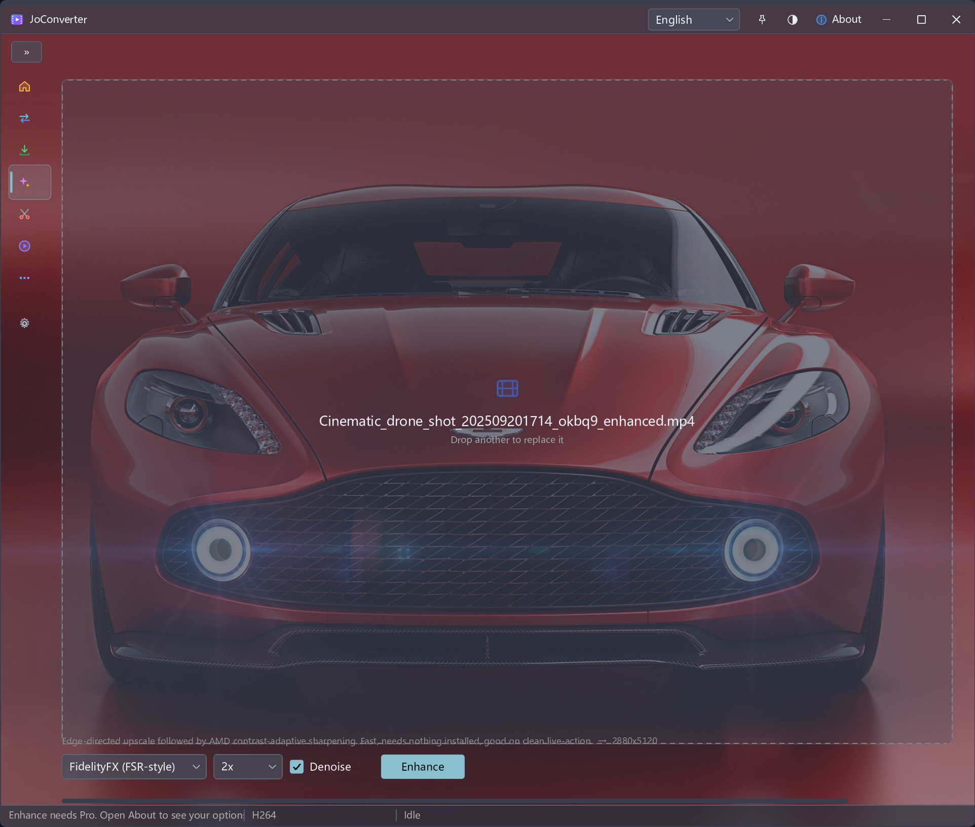 JoConverter — AI video enhancer
